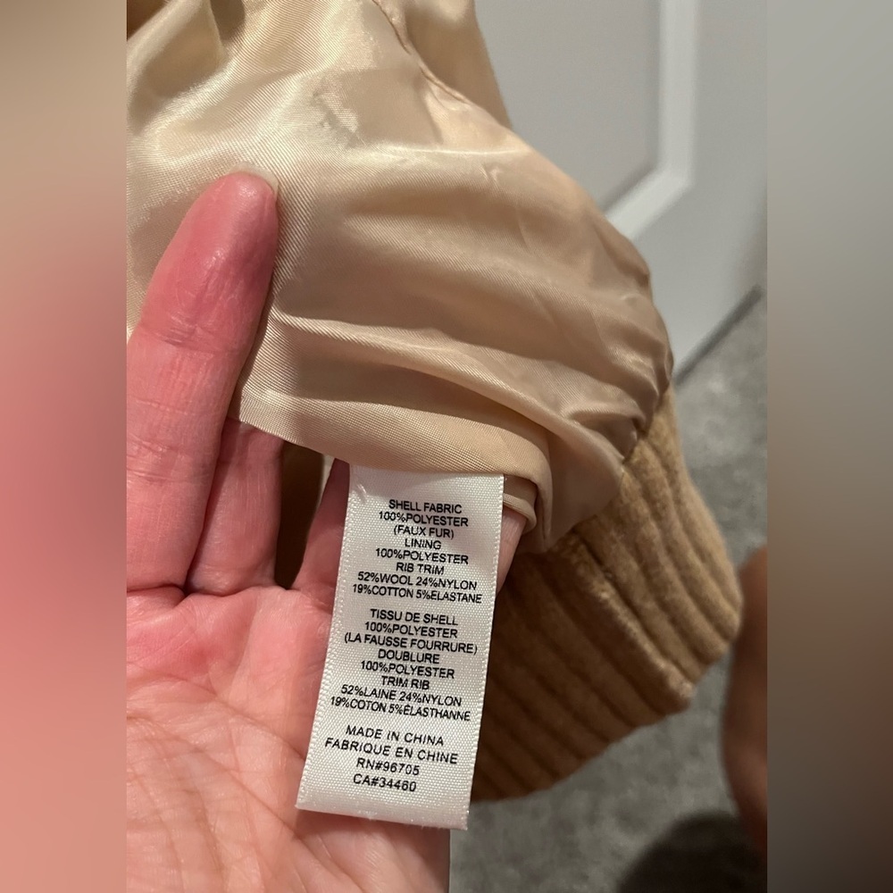 La Vie Rebecca Taylor Curly Faux Shearling Bomber - Picture 8 of 8